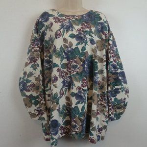 PK Elliot Plus Floral Women's 42/22W Long Sleeve Sweatshirt RN 50110